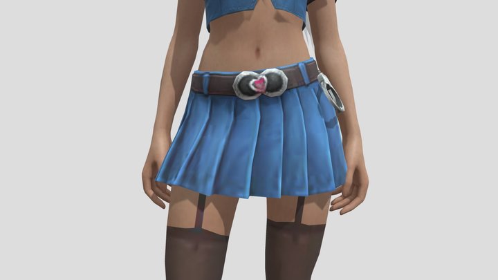 ff police girl 3D Model