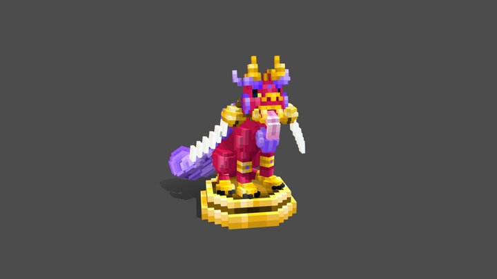 Red Shishimai🦁 3D Model