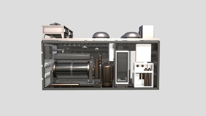 음이온교환막 수전해 시스템 (AEM Electrolyzer) 3D Model