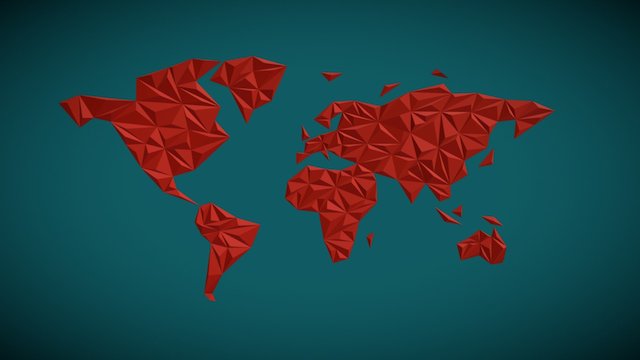 Polimind | World Map 3D Model
