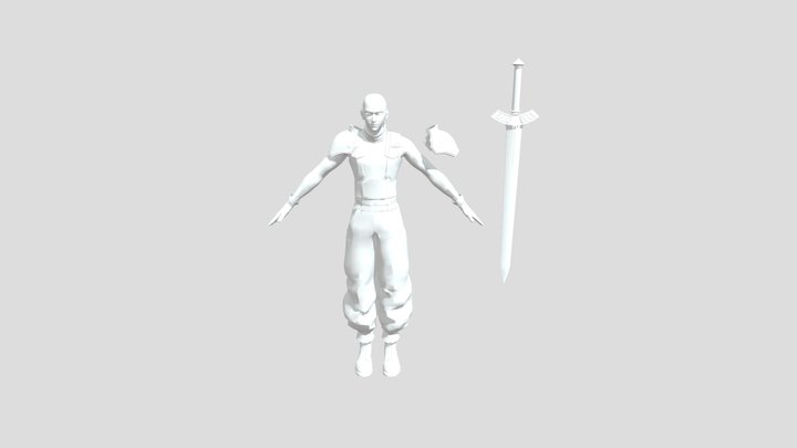 Zack fair - final fantasy VII (for reference) 3D Model