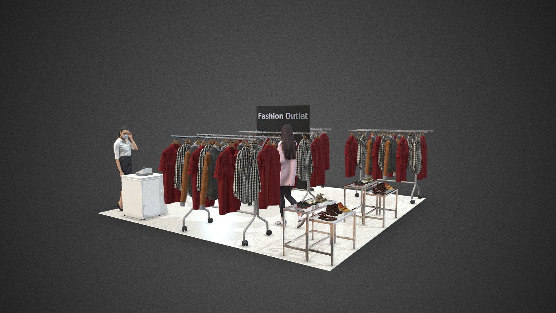 Synonym Randare Fashion Outlet 3D model by Patrudoizero Design