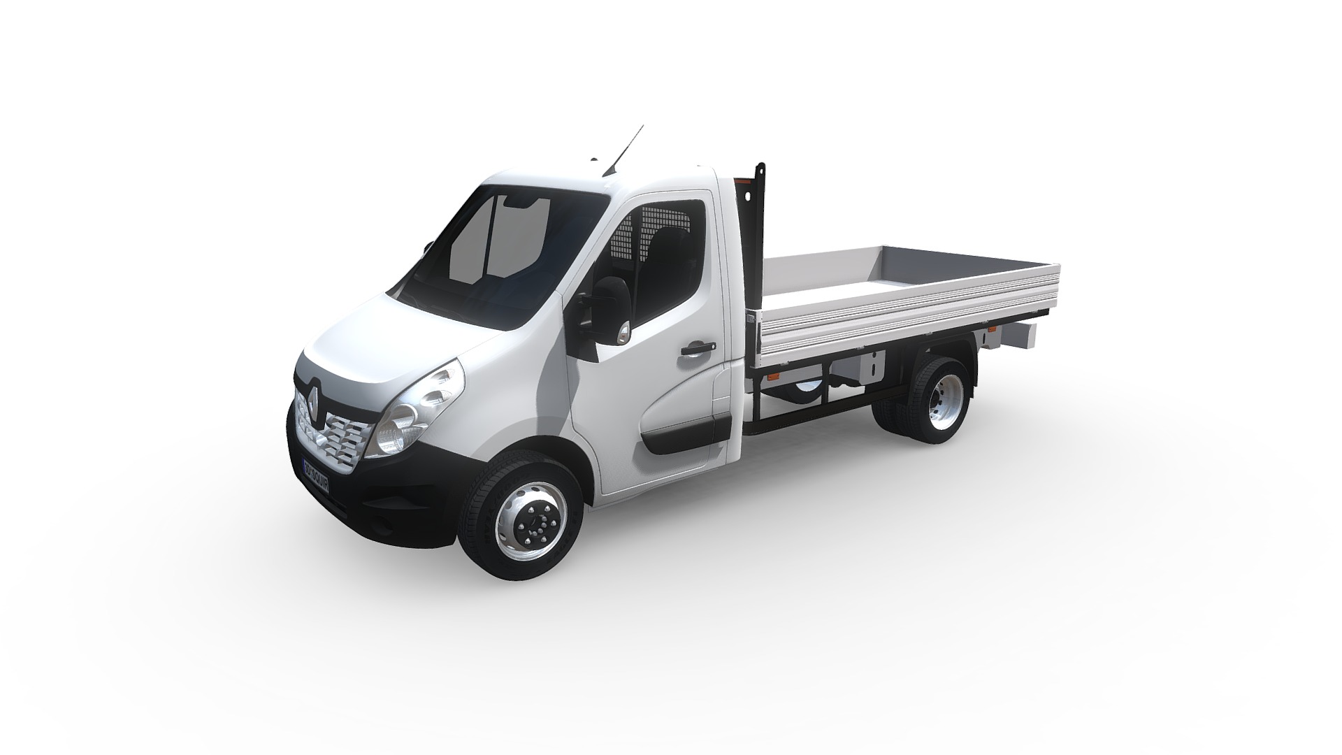 3D model Renault Master Tripper 2018 - This is a 3D model of the Renault Master Tripper 2018. The 3D model is about a small white truck.