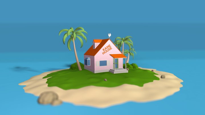 Kame House (Dragon Ball) 3D Model