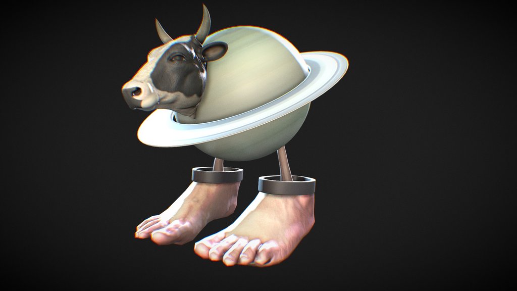 La Vaca Saturno Saturnito 3D Model Free Download