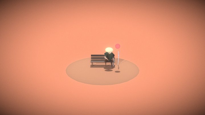 Waiting 3D Model