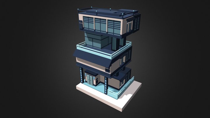 Game House Asset 3D Model