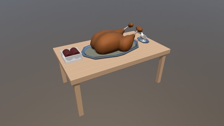 Thanksgiving 2017 3D Model