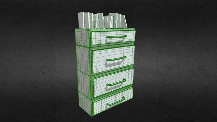 3D Side Table 3D Model