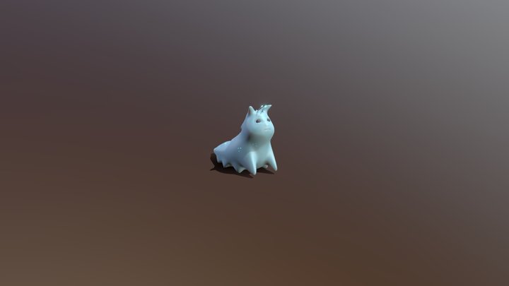 Cute Alien Slug Thing 3D Model
