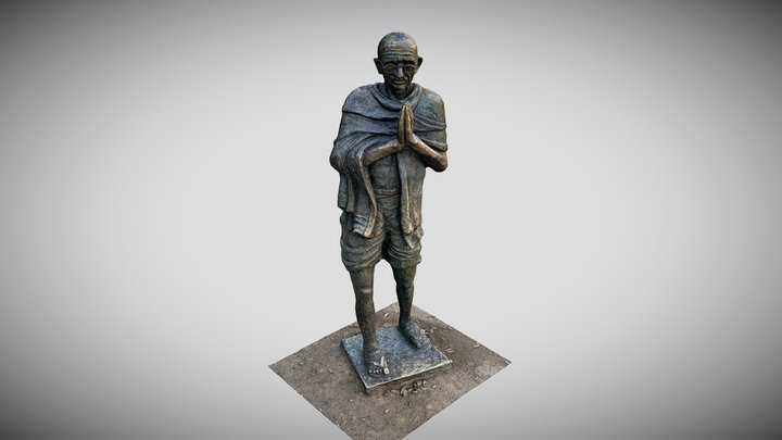 Statue of Gandhi 3D Model