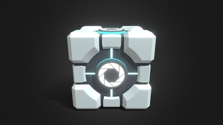 Portal Weighted Storage Cube(RTX) 3D Model