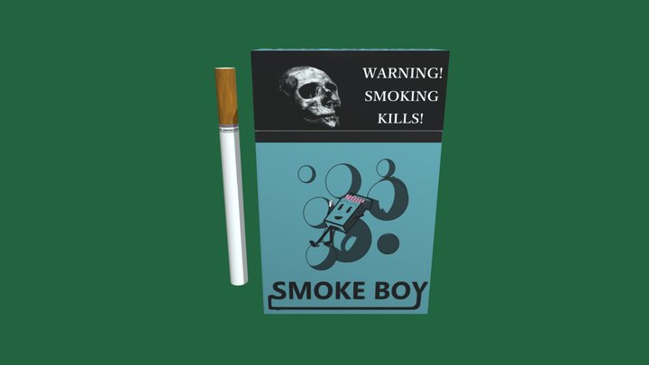 Cigaratte Package 3D Model