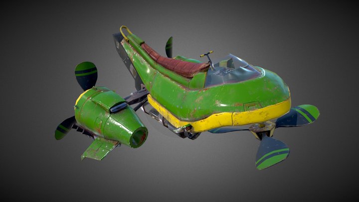 Betsy the crop duster - Daxter concept art 3D Model