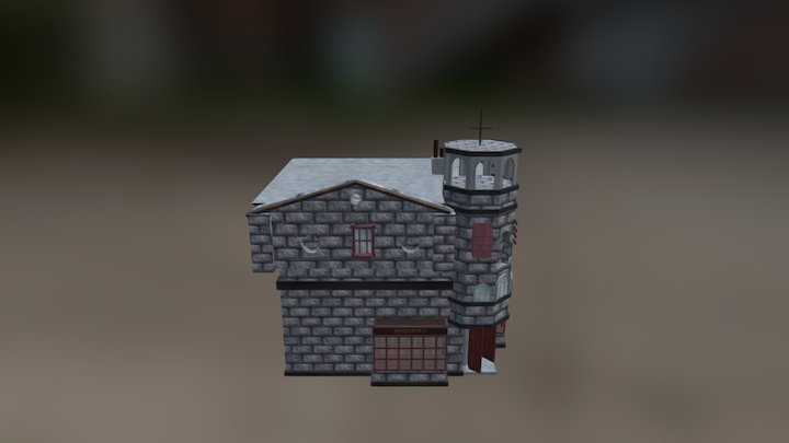 Diagon alley Postoffice 3D Model