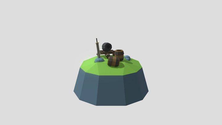 Diorama Pirata 3D Model