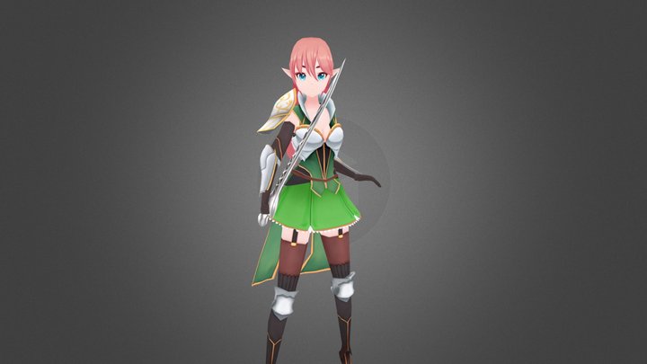 Elf Guard 3D Model