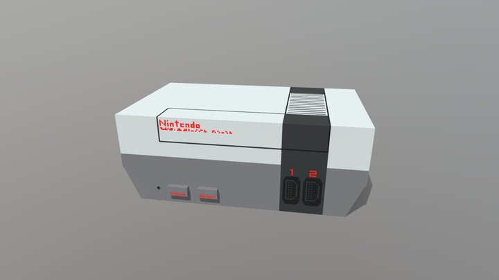 NES console 3D Model