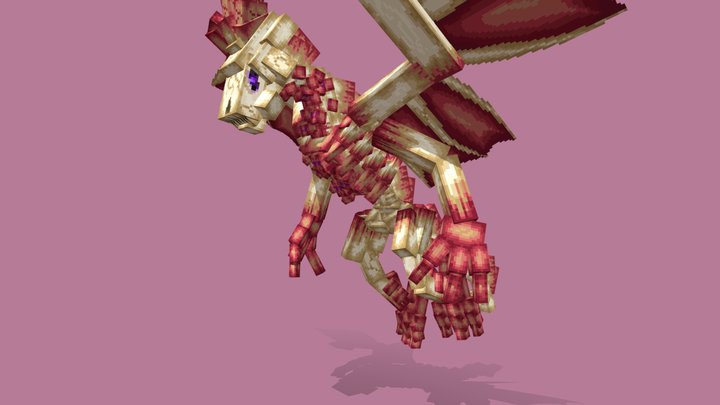 Acient Dragon Skeleton 3D Model