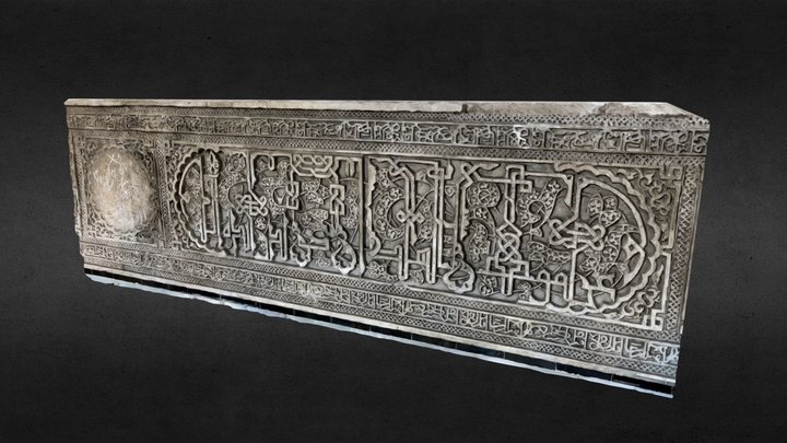 Arabic Stone Engraving 3D Model