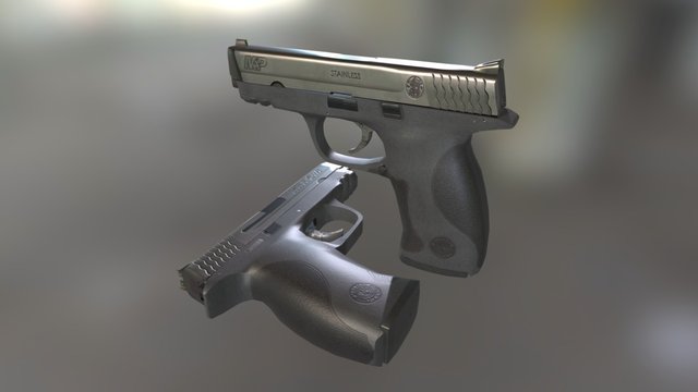 PBR Handguns 3D Model