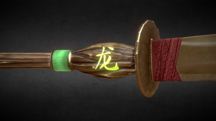 Dragon Fruit of the North's Spear 3D Model