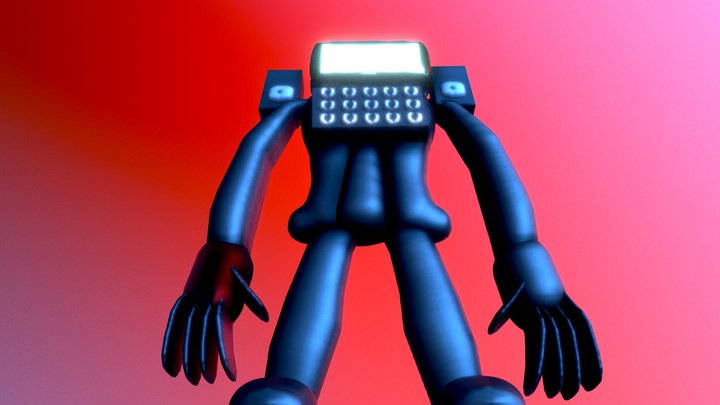Titan Tv Man With Speakers 3D Model