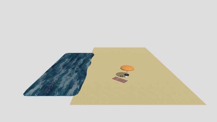 Beach Day 3D Model