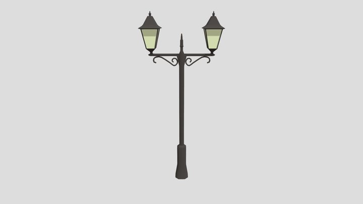 Victorian Lamp Post 3D Model
