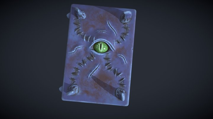 STYLIZED MONSTER BOOK 3D Model