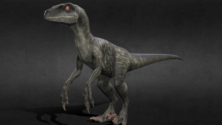 Camp Cretaceous Velociraptor Low Poly Model – Kostenloses 3D-Modell STL