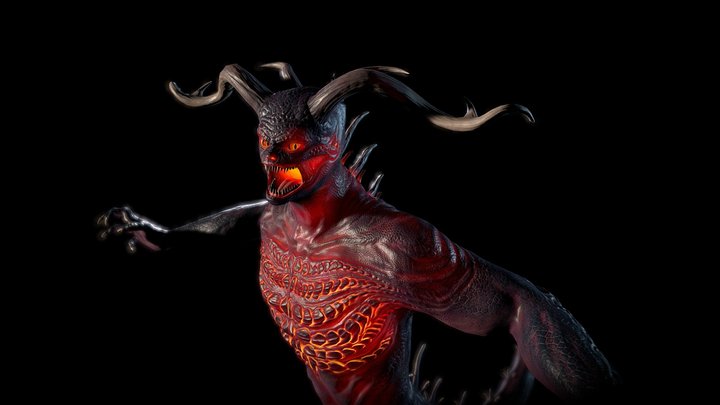 Eldritch Deity - Game Enemy 3D Model