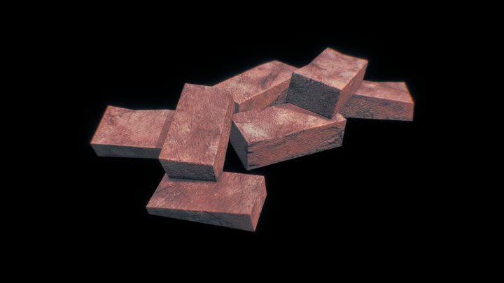 Brick Rubble 3D Model