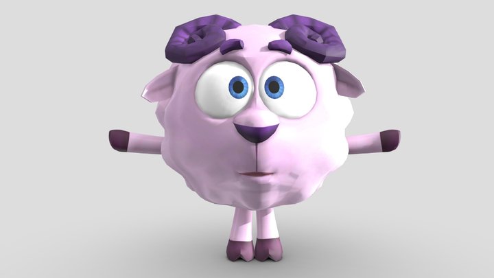 Смешарики Бараш/gogoriki wolli (не риг) – Modello 3D gratuito STL