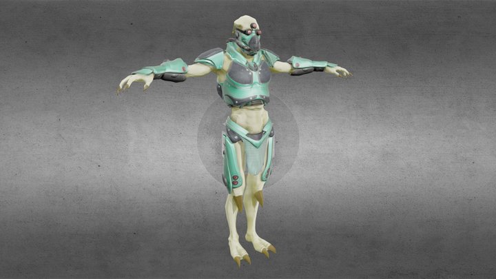 Pfhor Fighter 3D Model