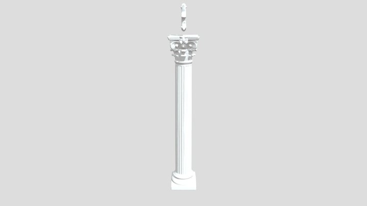 Geothe Limestone Column for Pramod 3D Model