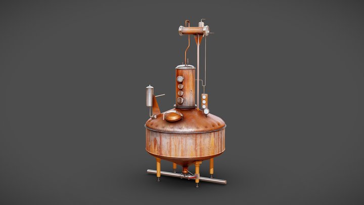 Big Copper Still 3D Model