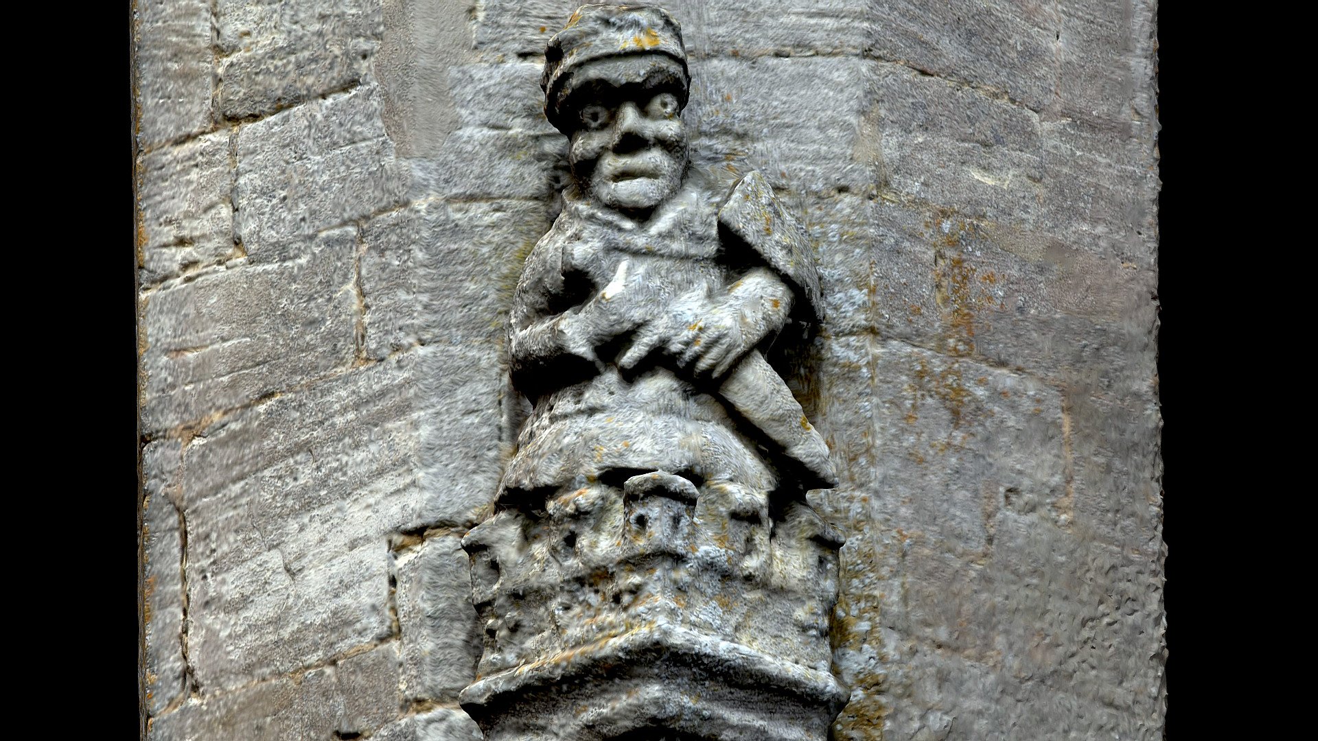Grotesque knight, Fairford, Gloucestershire