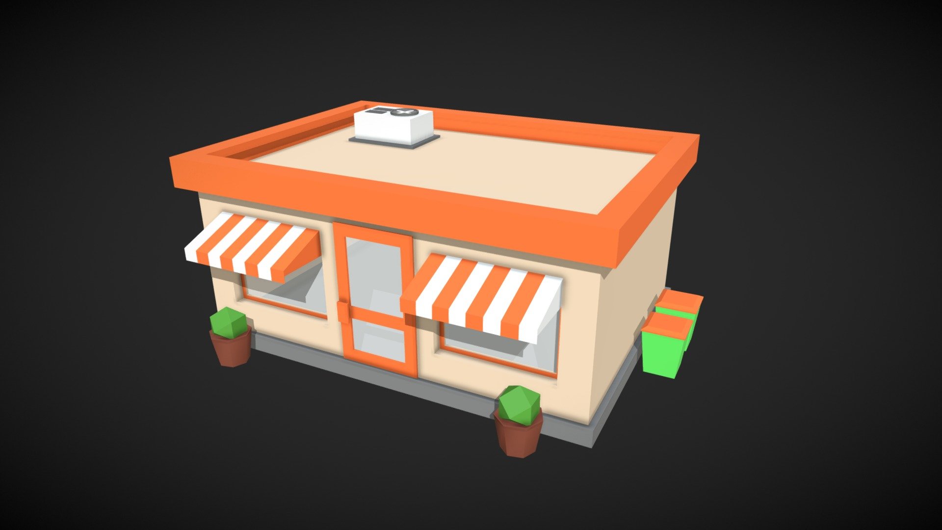 Small Store - Download Free 3D model by nikolanchino [bafd069] - Sketchfab