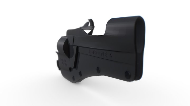 Speed Beez - Waist Band 6 Inch Revolver Holster 3D Model