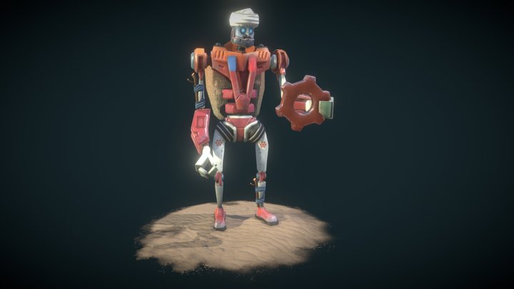 Desert Wanderer 3D Model