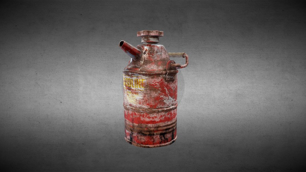 Vintage Gasoline Can — Game Ready Prop
