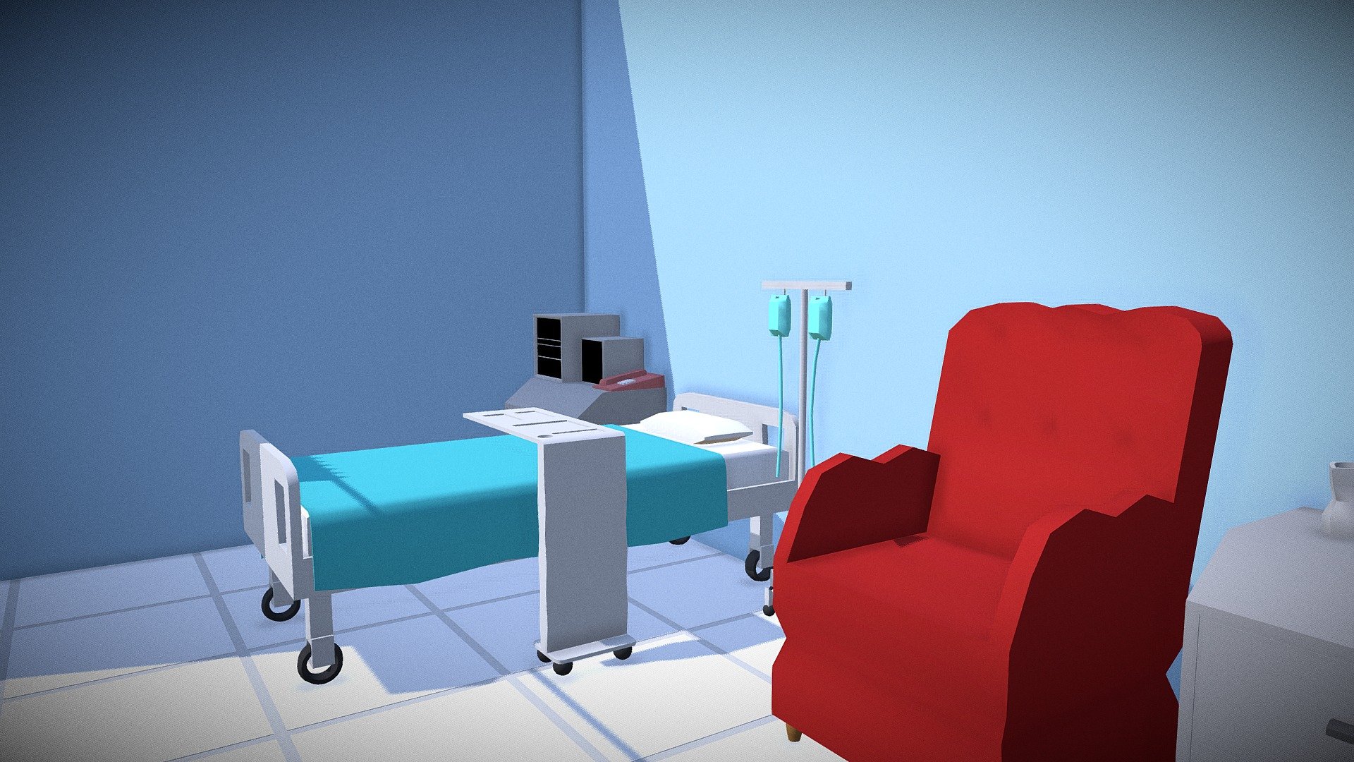 Isometric Room Design: Medical Room - 3D model by ercandinsel [bb03a69 ...