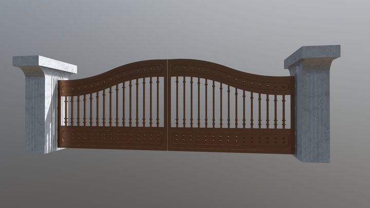 Gate_02 3D Model