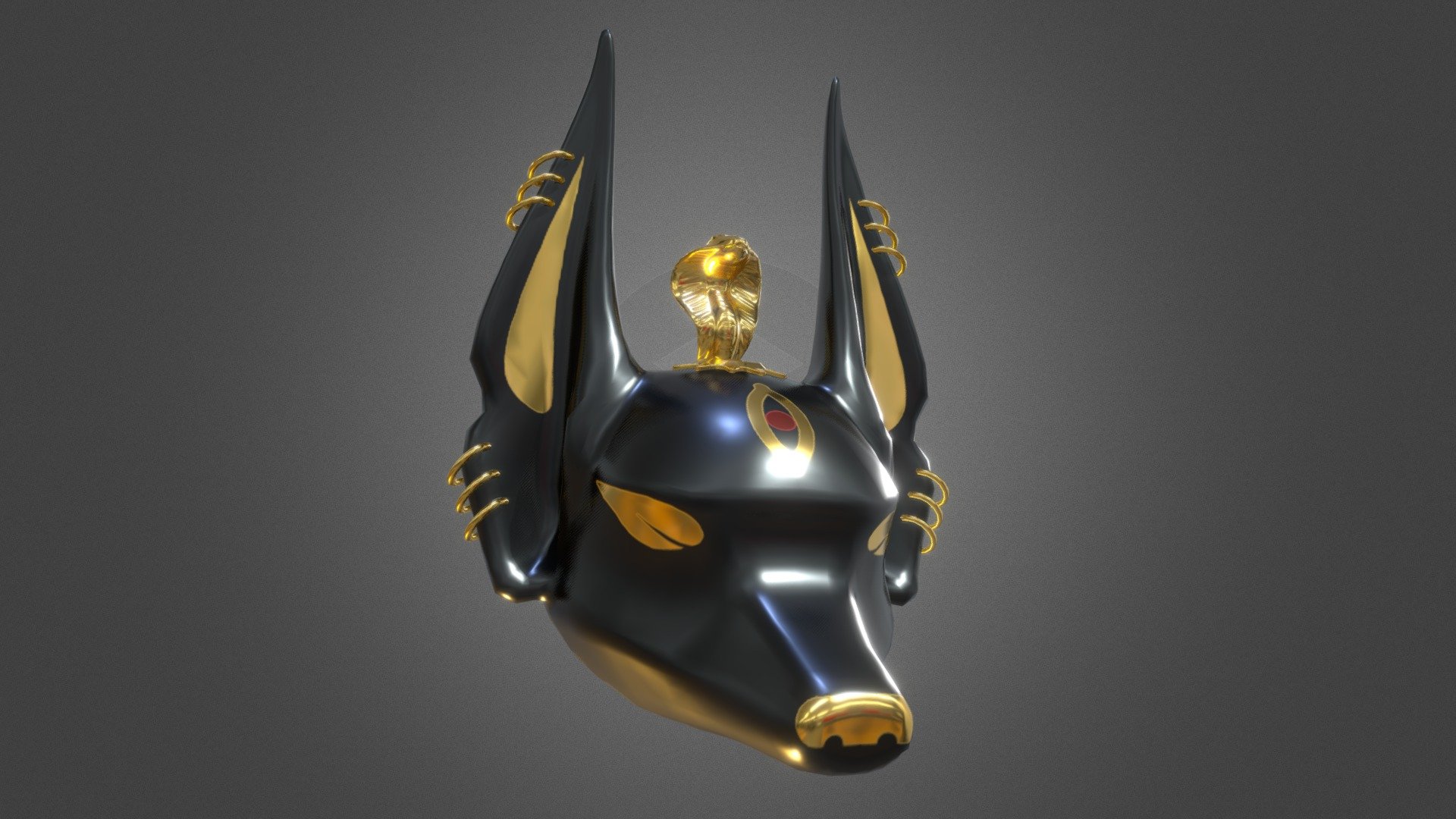 PBR Process Anubis Game Character Mask Buy Royalty Free 3D model by LittleZCoordinate [bb04764