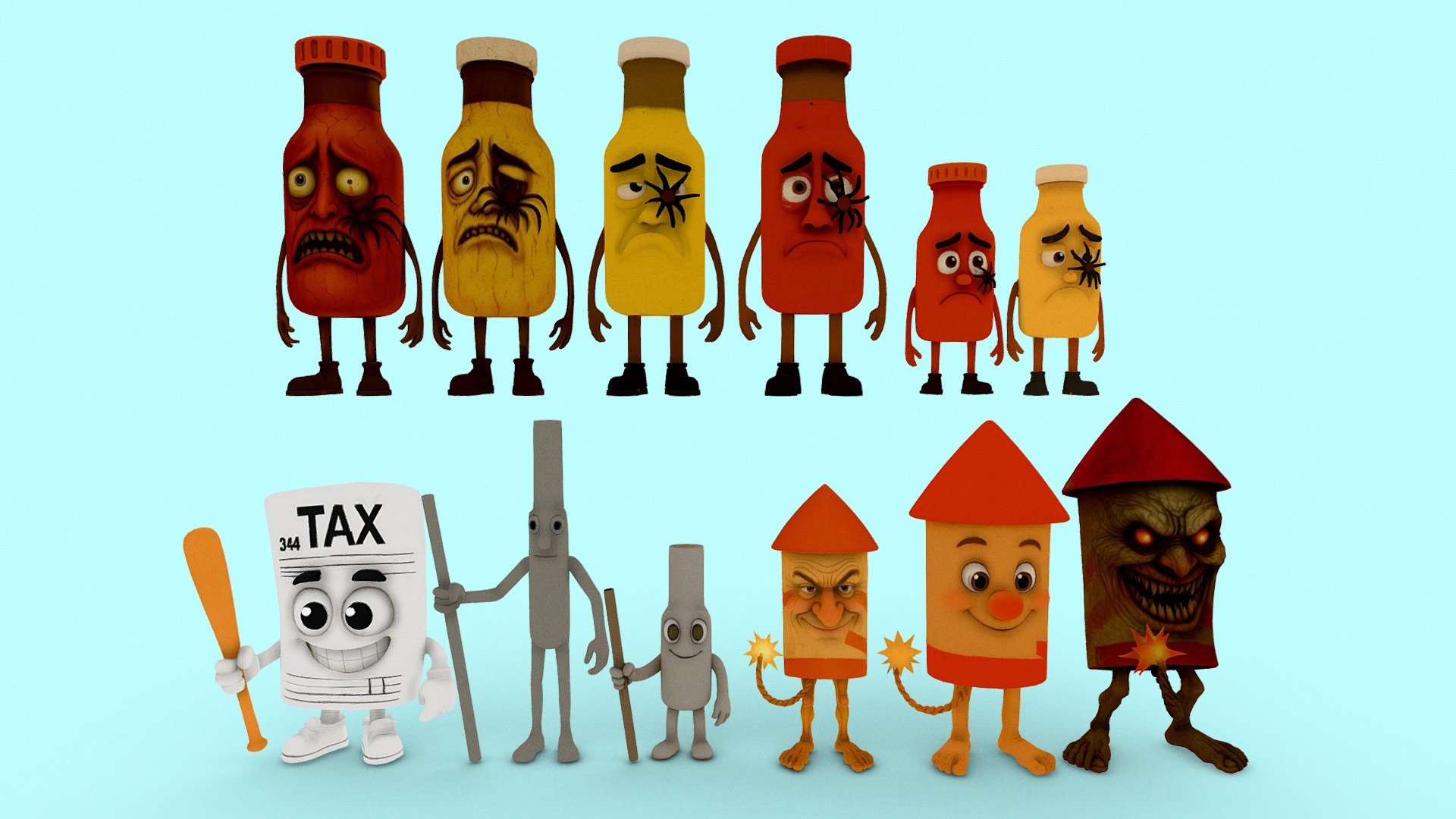 Italian Brainrot Characters Animated v10.2 - 3D model by KAG3D [bb053dd ...