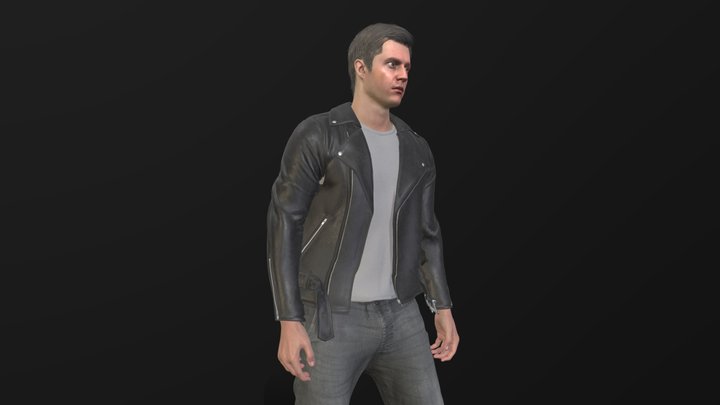 Man in Casual Outfit 1 - Rigged 3D Model