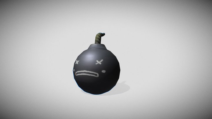 Stylized Bomb 3D Model