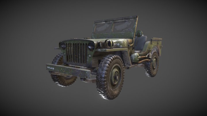 1941 Willys Jeep Mb 3D Model