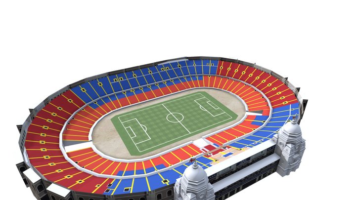 Wembley Stadium no roof 3D Model